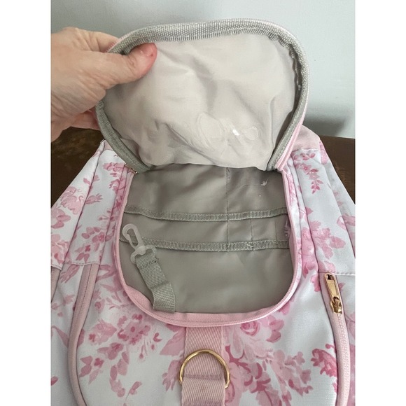 LoveShackFancy Pink Damask Backpack Pottery Barn Teen NWOT Mono Removed XL - Picture 6 of 6